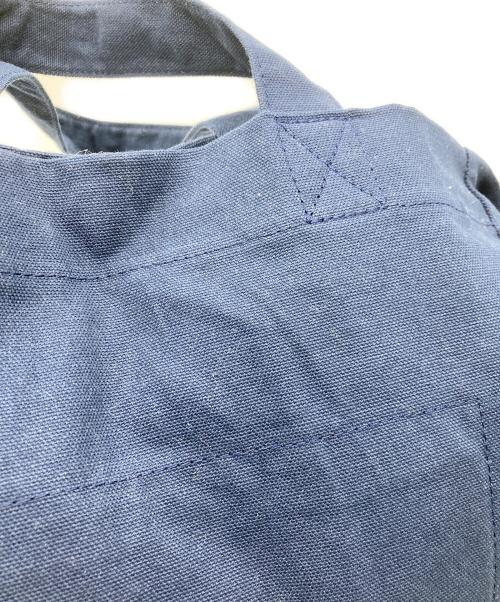 POLO RALPH LAUREN（ポロ・ラルフローレン）POLO RALPH LAUREN (ポロ・ラルフローレン) 2WAYキャンバス ショッパー トート ネイビーの古着・服飾アイテム