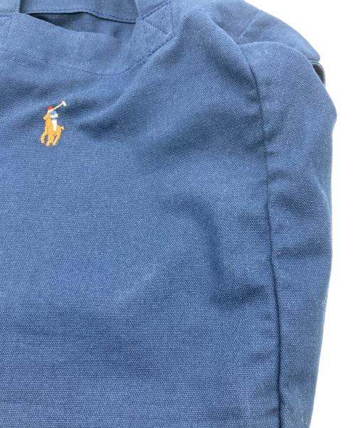 POLO RALPH LAUREN（ポロ・ラルフローレン）POLO RALPH LAUREN (ポロ・ラルフローレン) 2WAYキャンバス ショッパー トート ネイビーの古着・服飾アイテム
