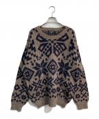 CHAPS RALPH LAURENチャップス ラルフローレン）の古着「クルーネックニット」｜ブラウン