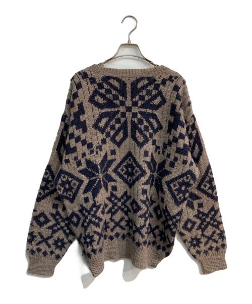 CHAPS RALPH LAUREN（チャップス ラルフローレン）CHAPS RALPH LAUREN (チャップス ラルフローレン) クルーネックニット ブラウン サイズ:2Lの古着・服飾アイテム