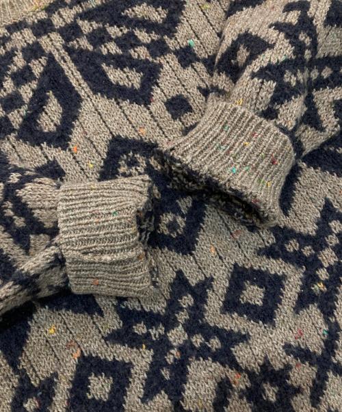 CHAPS RALPH LAUREN（チャップス ラルフローレン）CHAPS RALPH LAUREN (チャップス ラルフローレン) クルーネックニット ブラウン サイズ:2Lの古着・服飾アイテム