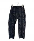 BEAMS Lightsビームスライト）の古着「エクストラウーブン シアサッカー パンツ」｜ブラック