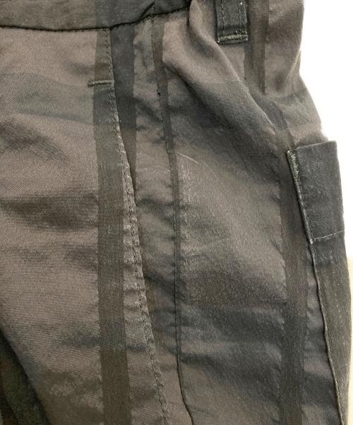 BEAMS Lights（ビームスライト）BEAMS Lights (ビームスライト) エクストラウーブン シアサッカー パンツ ブラック サイズ:Mの古着・服飾アイテム