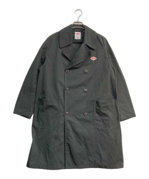DANTON（ダントン）DANTON (ダントン) ダブルクロス ルーズフィットステンカラーコート グレー サイズ:36の古着・服飾アイテム