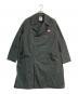 DANTON（ダントン）の古着「ダブルクロス ルーズフィットステンカラーコート」｜グレー