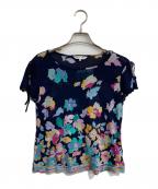 LEONARD SPORTレオナール スポーツ）の古着「総柄カットソー」｜ネイビー