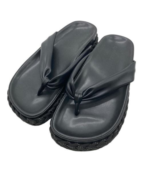 muunsan（ムンサン）muunsan (ムンサン) PICKA サンダル ブラック サイズ:37の古着・服飾アイテム