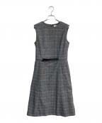 MORABITOモラビト）の古着「チェックワンピース」｜グレー