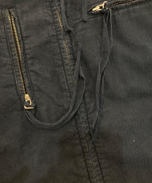 MM6 Martin Margiela（エムエムシックス マルタンマルジェラ）MM6 Martin Margiela (エムエムシックス マルタンマルジェラ) ライダースジャケット　ここのえタグ 05SS  ネイビー サイズ:42の古着・服飾アイテム