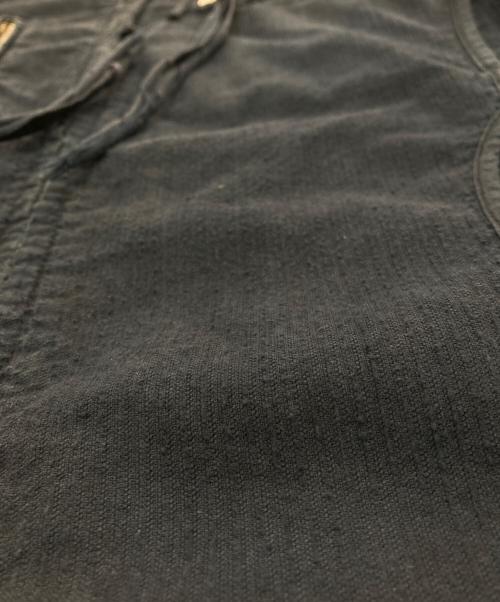 MM6 Martin Margiela（エムエムシックス マルタンマルジェラ）MM6 Martin Margiela (エムエムシックス マルタンマルジェラ) ライダースジャケット　ここのえタグ 05SS  ネイビー サイズ:42の古着・服飾アイテム