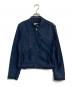 MM6 Martin Margiela（エムエムシックス マルタンマルジェラ）の古着「ライダースジャケット　ここのえタグ 05SS 」｜ネイビー