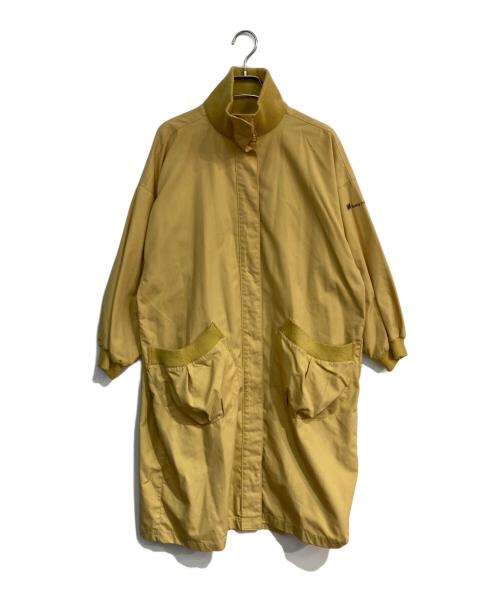 ISSEY MIYAKE（イッセイミヤケ）ISSEY MIYAKE (イッセイミヤケ) スタンドカラーコート 80s  イエロー サイズ:MLの古着・服飾アイテム