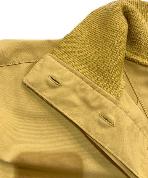 ISSEY MIYAKE（イッセイミヤケ）ISSEY MIYAKE (イッセイミヤケ) スタンドカラーコート 80s  イエロー サイズ:MLの古着・服飾アイテム