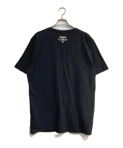 A BATHING APE（アベイシングエイプ）A BATHING APE (ア ベイシング エイプ) プリントTシャツ ブラック サイズ:Lの古着・服飾アイテム