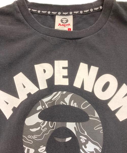 A BATHING APE（アベイシングエイプ）A BATHING APE (ア ベイシング エイプ) プリントTシャツ ブラック サイズ:Lの古着・服飾アイテム