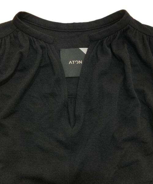 ATON（エイトン）ATON (エイトン) ウールワンピース ブラック サイズ:02の古着・服飾アイテム