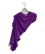 JUNYA WATANABE COMME des GARCONS(ジュンヤワタナベ コムデギャルソン）の古着「変形レースカットソー  AD2008　JC-T023」｜パープル