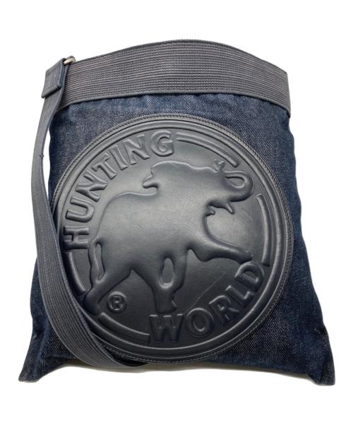 HUNTING WORLD（ハンティングワールド）HUNTING WORLD (ハンティングワールド) デニムショルダーバッグ インディゴの古着・服飾アイテム