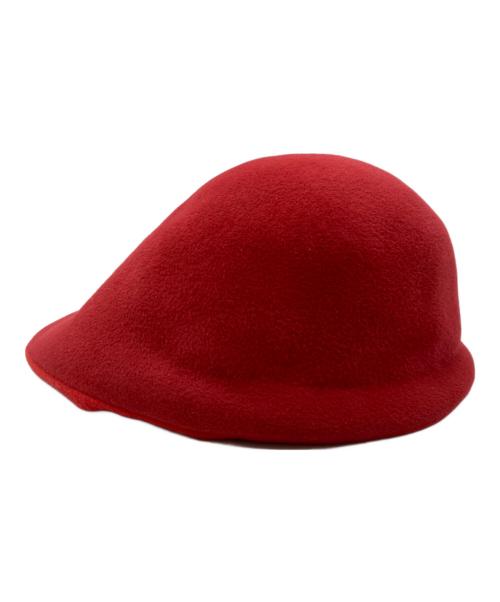 YOHJI YAMAMOTO（ヨウジヤマモト）YOHJI YAMAMOTO (ヨウジヤマモト) フェルトハンチング レッドの古着・服飾アイテム
