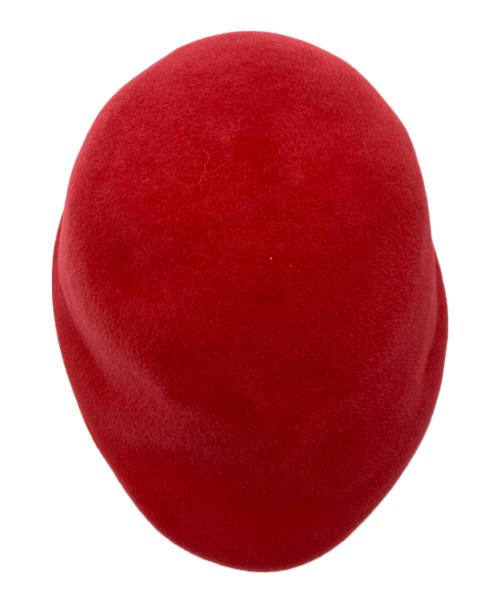 YOHJI YAMAMOTO（ヨウジヤマモト）YOHJI YAMAMOTO (ヨウジヤマモト) フェルトハンチング レッドの古着・服飾アイテム