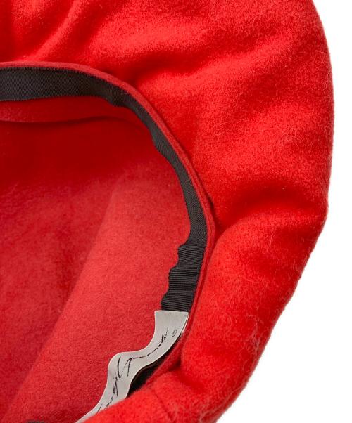 YOHJI YAMAMOTO（ヨウジヤマモト）YOHJI YAMAMOTO (ヨウジヤマモト) フェルトハンチング レッドの古着・服飾アイテム