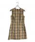 BURBERRY'S BLUE LABEL（バーバリーズ ブルーレーベル）の古着「ノバチェックノースリーブワンピース」｜ベージュ