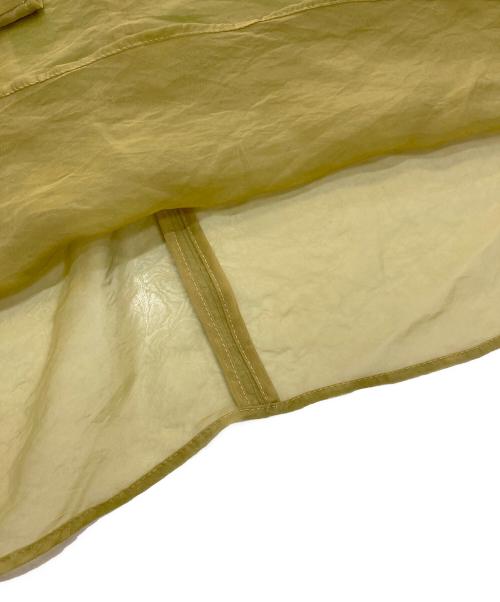 anuans（アニュアンス）anuans (アニュアンス) シアーフレアスリーブブラウス カーキ サイズ:Freeの古着・服飾アイテム