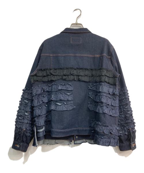 BEAMS BOY（ビームスボーイ）BEAMS BOY (ビームスボーイ) A (エイス) 別注フリルデニムジャケット インディゴ サイズ:Freeの古着・服飾アイテム