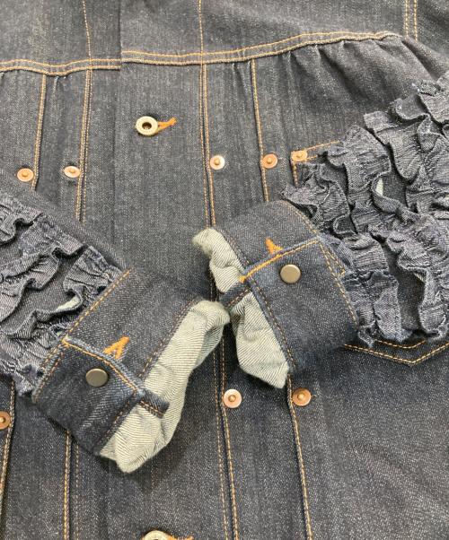 BEAMS BOY（ビームスボーイ）BEAMS BOY (ビームスボーイ) A (エイス) 別注フリルデニムジャケット インディゴ サイズ:Freeの古着・服飾アイテム