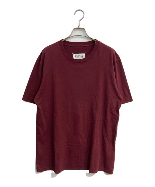Maison Margiela（メゾンマルジェラ）Maison Margiela (メゾンマルジェラ) クラシック プレーンTシャツ　22AW　S50GC0680 ボルドー サイズ:Lの古着・服飾アイテム