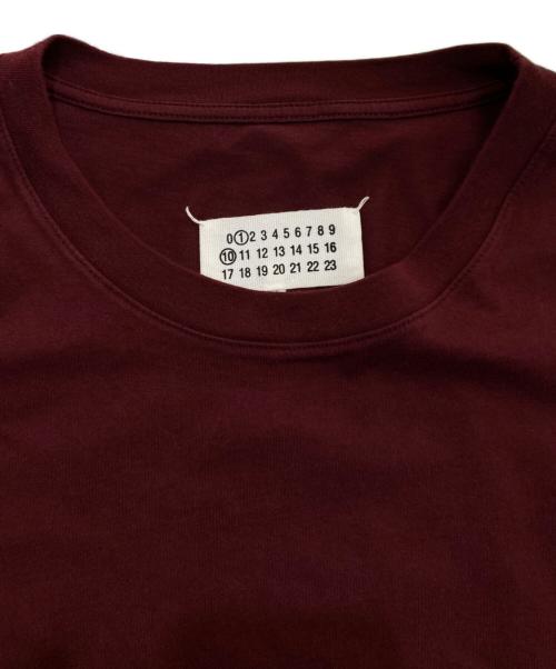 Maison Margiela（メゾンマルジェラ）Maison Margiela (メゾンマルジェラ) クラシック プレーンTシャツ　22AW　S50GC0680 ボルドー サイズ:Lの古着・服飾アイテム