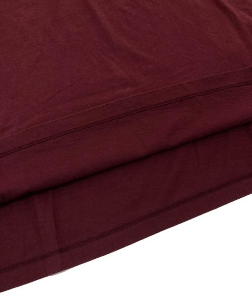 Maison Margiela（メゾンマルジェラ）Maison Margiela (メゾンマルジェラ) クラシック プレーンTシャツ　22AW　S50GC0680 ボルドー サイズ:Lの古着・服飾アイテム