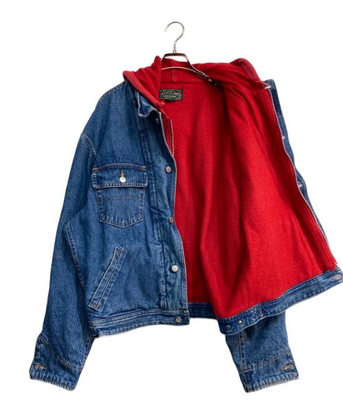 POLO COUNTRY（ポロカントリー）POLO COUNTRY (ポロカントリー) パーカーレイヤードデニムジャケット インディゴ サイズ:Lの古着・服飾アイテム