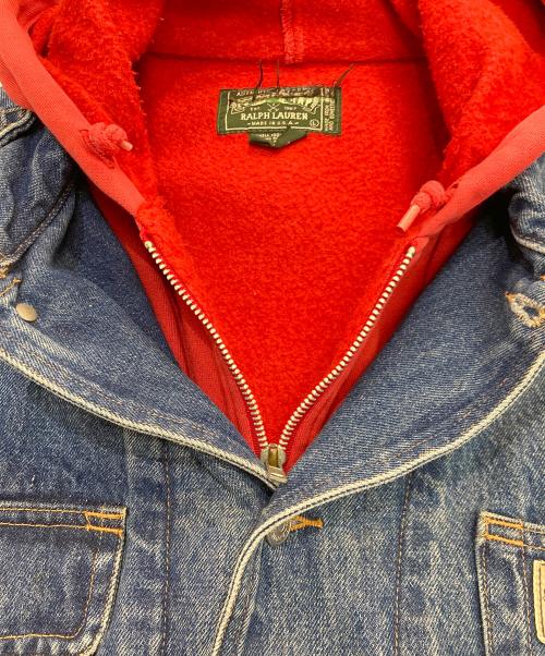 POLO COUNTRY（ポロカントリー）POLO COUNTRY (ポロカントリー) パーカーレイヤードデニムジャケット インディゴ サイズ:Lの古着・服飾アイテム