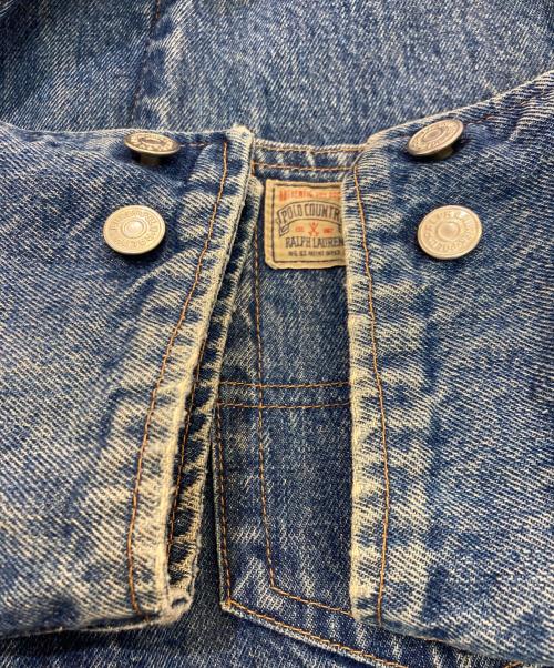 POLO COUNTRY（ポロカントリー）POLO COUNTRY (ポロカントリー) パーカーレイヤードデニムジャケット インディゴ サイズ:Lの古着・服飾アイテム