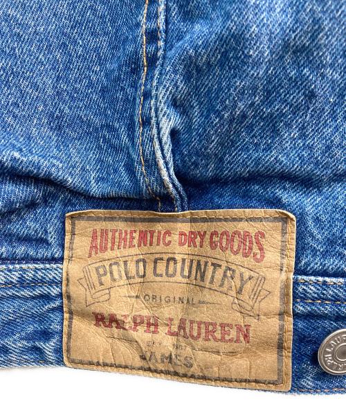 POLO COUNTRY（ポロカントリー）POLO COUNTRY (ポロカントリー) パーカーレイヤードデニムジャケット インディゴ サイズ:Lの古着・服飾アイテム