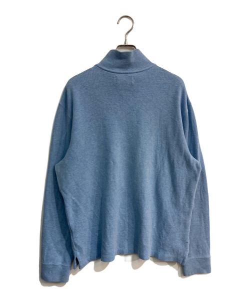POLO RALPH LAUREN（ポロ・ラルフローレン）POLO RALPH LAUREN (ポロ・ラルフローレン) ハーフジップスウェット ブルー サイズ:Lの古着・服飾アイテム