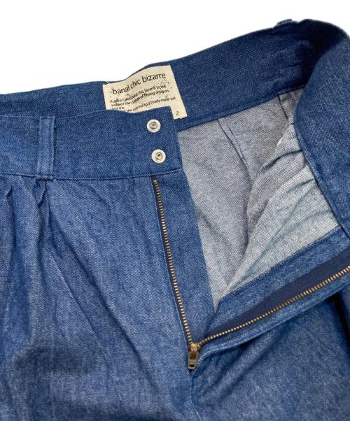 banal chic bizarre（バナルシックビザール）banal chic bizarre (バナルシックビザール) ワイドデニムパンツ インディゴ サイズ:-の古着・服飾アイテム
