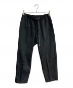 GRAMICCI×LOWERCASEグラミチ×ロウワーケース）の古着「ワイドテーパードスラックスパンツ　GMP3-F1070」｜チャコールグレー