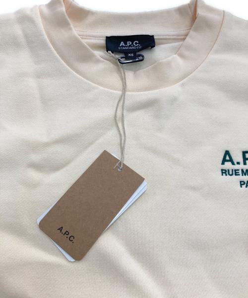 A.P.C.（アーペーセー）A.P.C. (アーペーセー) クルーネックスウェット アイボリー サイズ:XS 未使用品の古着・服飾アイテム