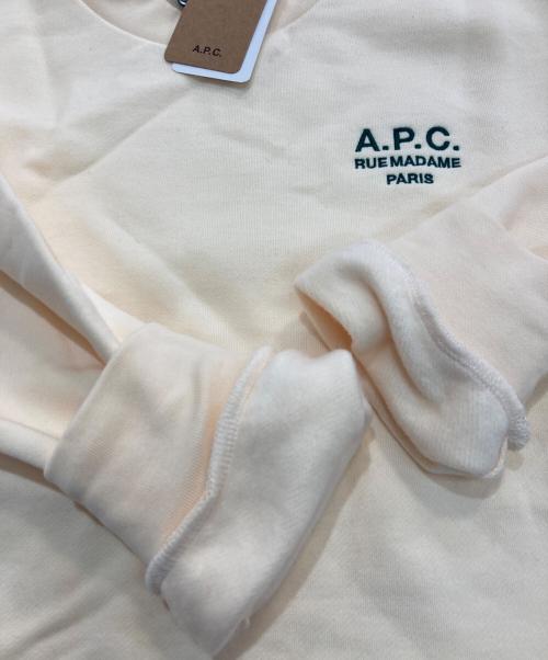 A.P.C.（アーペーセー）A.P.C. (アーペーセー) クルーネックスウェット アイボリー サイズ:XS 未使用品の古着・服飾アイテム