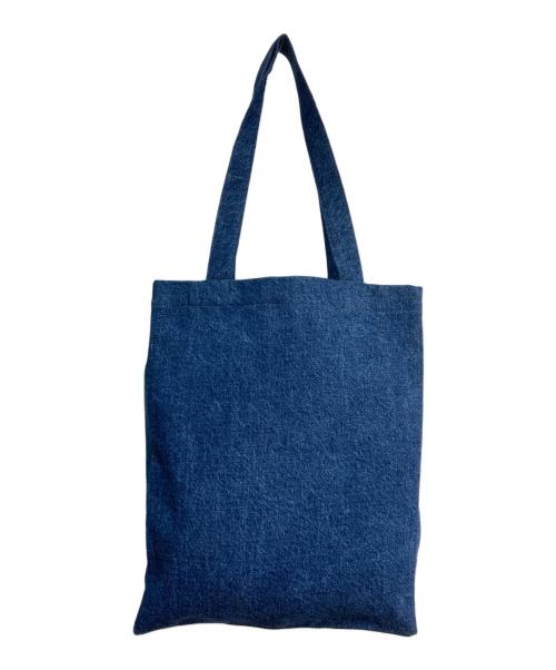 A.P.C.（アーペーセー）A.P.C. (アーペーセー) ロゴプリントデニムトートバッグ インディゴの古着・服飾アイテム