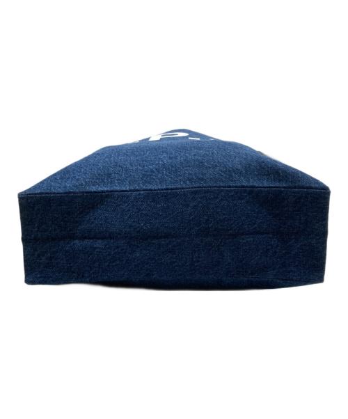 A.P.C.（アーペーセー）A.P.C. (アーペーセー) ロゴプリントデニムトートバッグ インディゴの古着・服飾アイテム