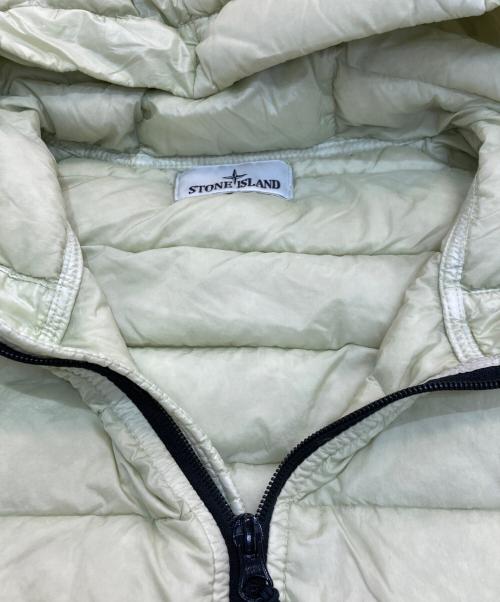 STONE ISLAND（ストーンアイランド）STONE ISLAND (ストーンアイランド) Loom Woven Chambers Down Jacket  801540124 ライトグリーン サイズ:Lの古着・服飾アイテム