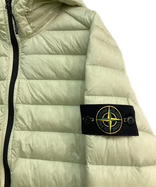 STONE ISLAND（ストーンアイランド）STONE ISLAND (ストーンアイランド) Loom Woven Chambers Down Jacket  801540124 ライトグリーン サイズ:Lの古着・服飾アイテム