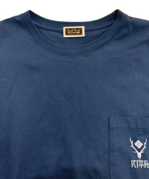 South2 West8（サウスツー ウエストエイト）south2 west8 (サウスツー ウエストエイト) Columbia (コロンビア) KITH (キス) City Pocket Tee ネイビー サイズ:Lの古着・服飾アイテム