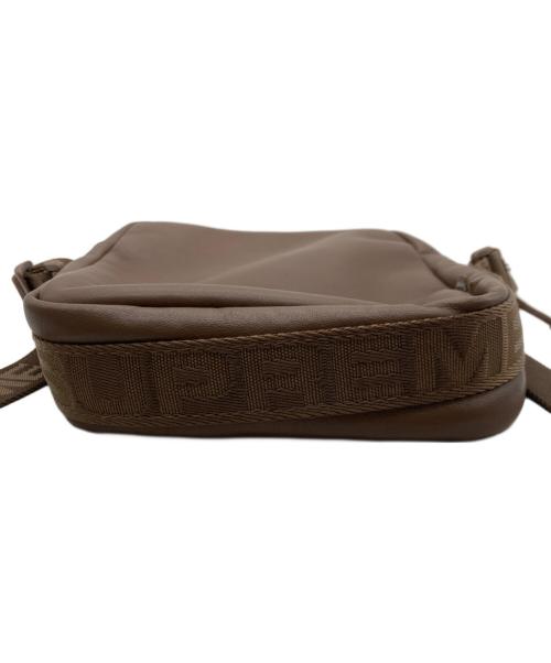 SUPREME（シュプリーム）Supreme (シュプリーム) Leather Shoulder Bag ブラウンの古着・服飾アイテム