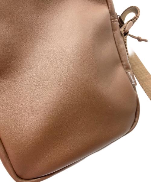 SUPREME（シュプリーム）Supreme (シュプリーム) Leather Shoulder Bag ブラウンの古着・服飾アイテム