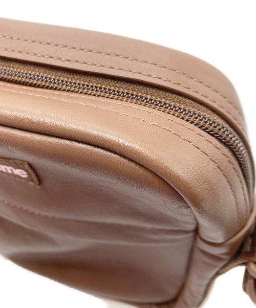 SUPREME（シュプリーム）Supreme (シュプリーム) Leather Shoulder Bag ブラウンの古着・服飾アイテム