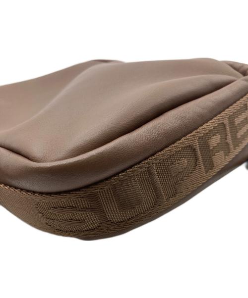 SUPREME（シュプリーム）Supreme (シュプリーム) Leather Shoulder Bag ブラウンの古着・服飾アイテム